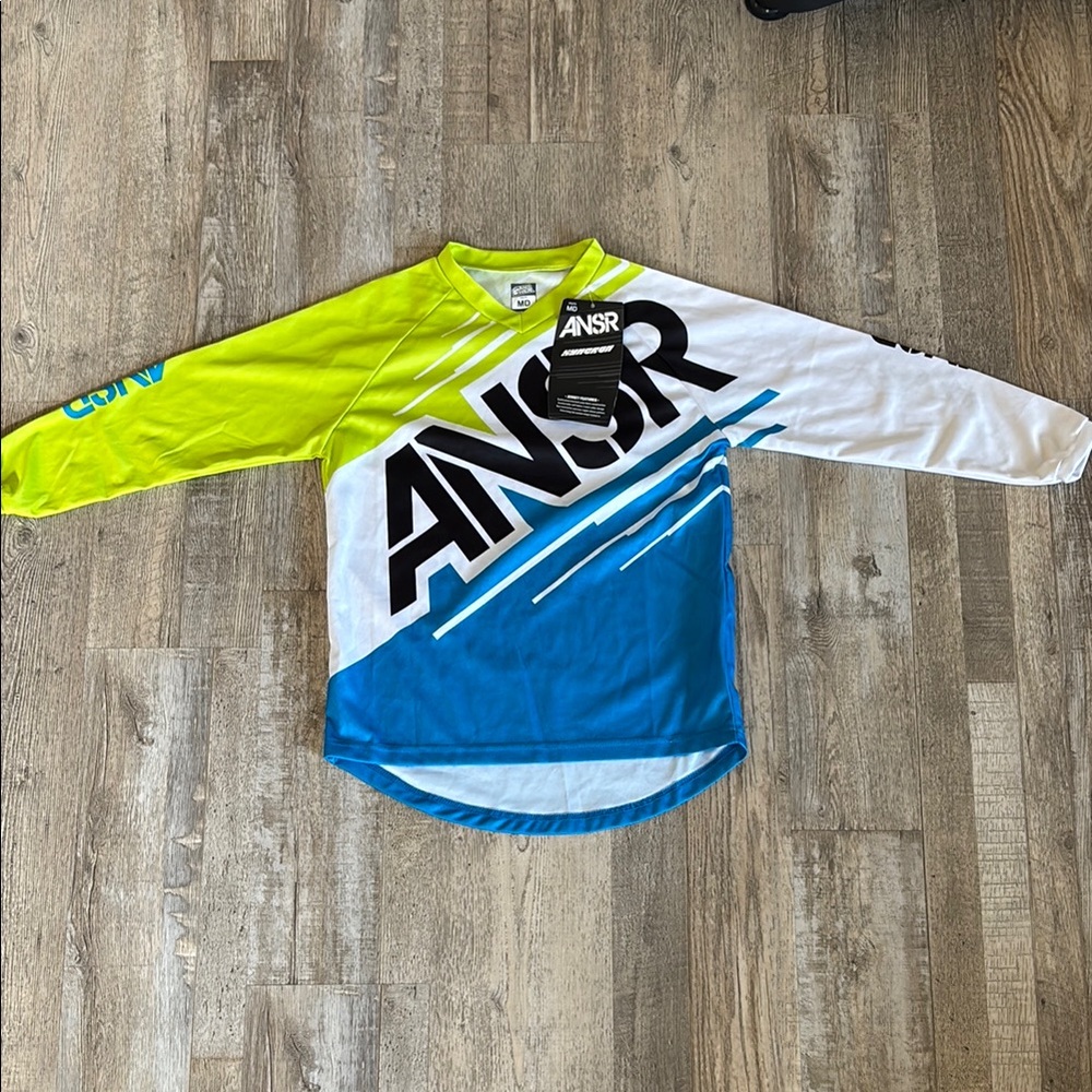 NSR Blue and White Jersey for Active Sports